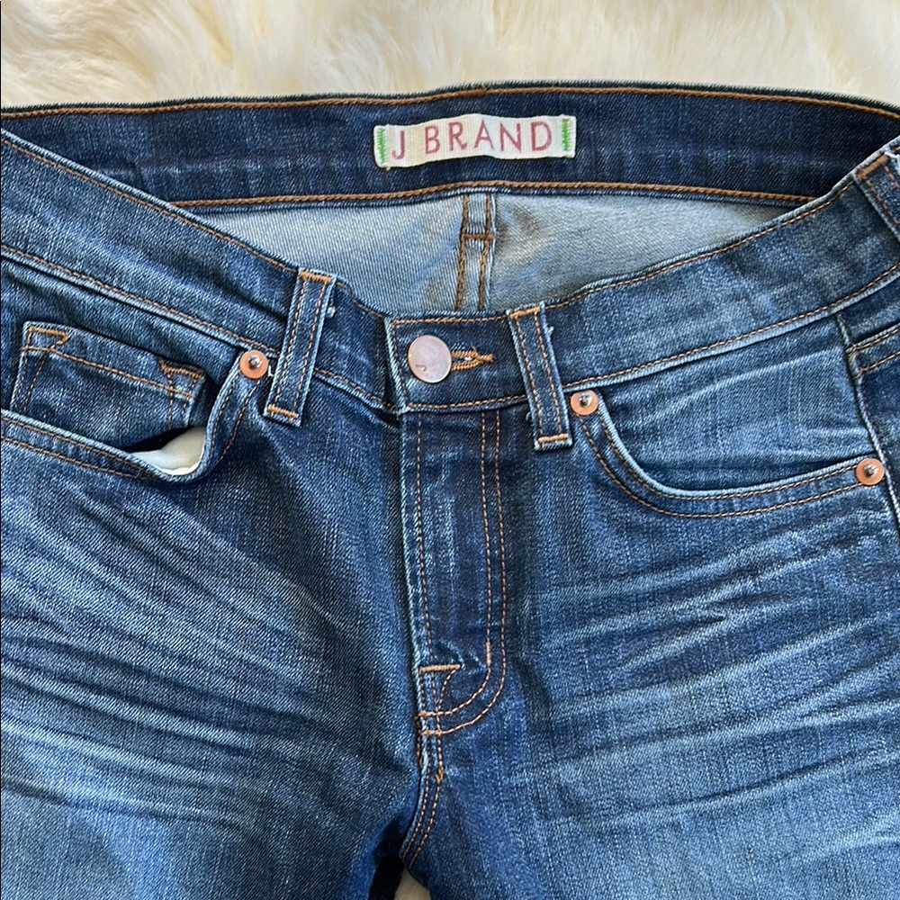 J Brand Size 25 Blue Flare Wide Leg Jeans - Picture 2 of 9